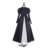 Halloweez Eliza Hamilton Cosplay Costume Dress | Women's Elegant Black Ball Gown | Custom Satin Dress - Halloweez